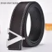 HOT New Fashion Designer Smooth Alloy Letter Buckle Leather Men's and Women's Belts_maomaolike.com