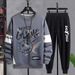 Men's Clothing Casual sports suit sweatshirt men's spring and autumn printed men's autumn clothes loose two piece suit men's clothing wholesale_maomaolike.com