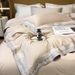 Modern Light Luxury Style 140s Xinjiang Long-staple Four-piece Set High-end Embroidered Quilt Cover All Pure Cotton Bedding_maomaolike.com