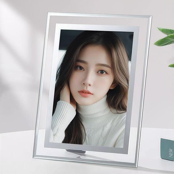 Crystal Transparent Glass Tabletop Picture Empty Frame, Crystal High-end Photo Frame 10inch 56inch 7inch 8inch A4_maomaolike.com