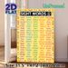 Sight Words 101-200 Painting Poster, Vibrant Educational Word Chart Poster, Aids In Vocabulary Learning Ideal For Classrooms And Study Spaces_maomaolike.com