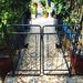 Metal Garden Arch With Gate 79.5'' Wide X 86.6'' High Climbing Plants Support Rose Arch Outdoor_maomaolike.com