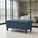 Ottoman Bench With Lift Top And Rubberwood Legs Upholstered Entryway Bench With Storage_maomaolike.com