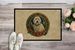 Old English Sheepdog Christmas Flowers Doormat Front Door Mat Indoor Outdoor Rugs For Entryway, Non Slip Washable Low Pile, 24H X 36W_maomaolike.com