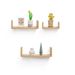 Floating Shelves 14" Wall Mounted Wood Shelves For Bathroom, Bedroom, Living Room, Kitchen, Hanging Shelf For Books/Storage/Decor With Invisible Brackets, Maple_maomaolike.com