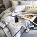 1 Australian 140s Jacquard Four-Piece Set 100% Pure Duvet Cover Long-Staple Cotton Bed Sheet High-End Bedding_maomaolike.com