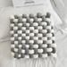 Household Accessories Nordic Pillow Exquisite Color Matching Square Woven Chair Cushion Sofa Back Plush Pillow Decorative Bay Window Cushion_maomaolike.com