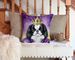 Japanese Chin King Of Mardi Gras Throw Pillow Machine Washable, Indoor Outdoor Decorative Pillow For Couch, Bed Or Patio, 14Hx14W_maomaolike.com