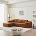 104.33" Sponge Sectional Sofa Couch For Living Room, L Shaped Modern Lamb Modular High Density Sponge Floor Sofa, Sherpa Fabric Sofa Couch With Chaise Lounge & Pillows, Upholstered Corner Cloud Couch_maomaolike.com