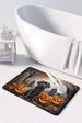 Chocolate Labrador Retriever Spooky Halloween Memory Foam Kitchen Mat Machine Washable Anti-Fatigue Mat Cushion Comfort Bath Mat Or Kitchen Rug_maomaolike.com