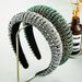 Hand Woven Beaded Headband for Women in Europe and America Baroque Sponge Headband Korean Version Minimalist Hair Accessory_maomaolike.com