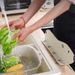 Kitchen sink suction cup fixed dish washing baffle pool countertop splash water baffle_maomaolike.com