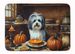 Havanese Fall Kitchen Pumpkins Memory Foam Kitchen Mat Machine Washable Anti-Fatigue Mat Cushion Comfort Bath Mat Or Kitchen Rug_maomaolike.com