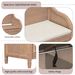 Rustic Style Solid Wood Entryway Multifunctional Storage Bench With Safety Hinge_maomaolike.com