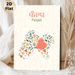 Punjab Map Painting Poster, Delicate Pastel Floral-filled Map Poster, Charming Regional-inspired Decor Ideal For Home And Office Spaces_maomaolike.com
