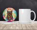 Hippie Animal Owl Large Sandstone Coasters Pack Of 4 Absorbent Round Coasters Decor Gifts For Men Or Women, 4 In, Multicolor_maomaolike.com