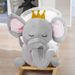Rocking Horse Elephant Rocking Chair Toddler Rocker Toy With Sound Wooden Base Seat Safety Belt For_maomaolike.com