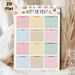 Birthday Tracker Painting Poster, Pastel-colored Dessert-themed Poster, Practical Birthday Record Planner Ideal For Home, Office And Shared Spaces_maomaolike.com