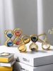 1pc Creative Design Glass Hourglass Simple Style Gold And Silver Double Shape Timer Ornament Decoration Hourglass_maomaolike.com