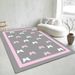 Living Room Rug Large Size Gorgeous Gold Frame Design Bedroom Rug Plush Thickened Machine Washable Thickened Underlay Interior Decorative Rug_maomaolike.com