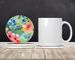 Alaska Forget-me-nots In Watercolor Large Sandstone Coasters Pack Of 4 Absorbent Round Coasters Decor Gifts For Men Or Women, 4 In, Multicolor_maomaolike.com