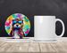 Hippie Animal Otter Large Sandstone Coasters Pack Of 4 Absorbent Round Coasters Decor Gifts For Men Or Women, 4 In, Multicolor_maomaolike.com