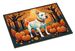 White Pit Bull Terrier Fall Doormat Front Door Mat Indoor Outdoor Rugs For Entryway, Non Slip Washable Low Pile, 24H X 36W_maomaolike.com