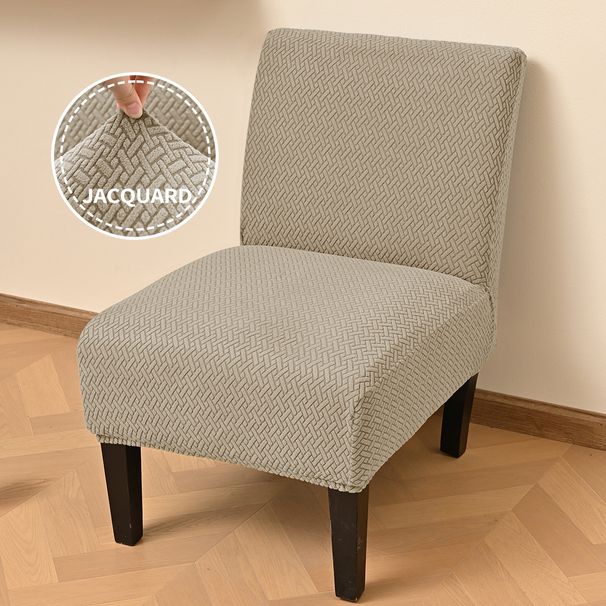 summer Cross-border Jacquard T-pattern Striped Plaid Stool Cover, Solid Color Elastic Universal Chair Cover With Integrated Backre_maomaolike.com