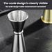 Dual-Ended Ounce Measuring Cup Bar Mixing Measuring Cup_maomaolike.com