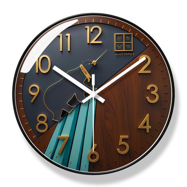 Yipula 7175 Cartoon Household Personalized Living Room Creative Silent Bedroom Round Wall Quartz Clock_maomaolike.com