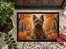 Cairn Terrier Fall Doormat Front Door Mat Indoor Outdoor Rugs For Entryway, Non Slip Washable Low Pile, 24H X 36W_maomaolike.com
