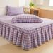 Wholesale INS French Retro Ruffled Pure Four-Piece Princess Style Full Bed Skirt Washed Cotton 4-Piece Set_maomaolike.com
