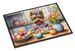 Decorating Easter Yorkshire Terrier Doormat Front Door Mat Indoor Outdoor Rugs For Entryway, Non Slip Washable Low Pile, 24H X 36W_maomaolike.com