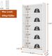 Wood Bookcase, Tall Bookshelf With 6-Tier Open Storage Shelves_maomaolike.com