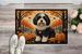 Havanese Fall Doormat Front Door Mat Indoor Outdoor Rugs For Entryway, Non Slip Washable Low Pile, 24H X 36W_maomaolike.com