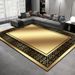Living Room Rug Large-sized Rug With Geometric Pattern Bedroom Rug Plush Thickened Machine Washable Thickened Rug Bedside Rug Interior Decorative Rug_maomaolike.com