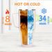 40oz 304 Stainless Steel Insulated Water Bottle,Thermal Coffee Car Cup, Cold Hot Mugs Vacuum Flask With Handle Straw,For_maomaolike.com