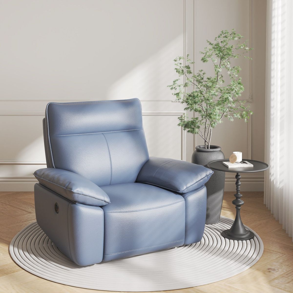 Rocking Chair Recliner Chairs For Adults, Rocker Manual Recliner For Living Room, Bedroom, Nursery_maomaolike.com