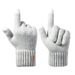 Sports Gloves Skiing Cycling Motorcycle Hiking Touch Screen Gloves Men's Fleece Thick Gloves Wool Knit Warm Touch Screen_maomaolike.com