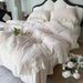 Wholesale French Style Milk Velvet Four-Piece Autumn Winter Double Layer Lace Thickened Flannel Warm Coral Fleece 4-Piece Set_maomaolike.com