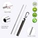 1pcs Portable Reusable Telescopic Collapsible Straw With Brush Key Buckle Bottle Opener Storage Box_maomaolike.com