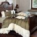 1 Vintage American Style 100% Sateen Long-staple Four-piece Pure Cotton Double Bed 1.8m Ruffled Bedding Set_maomaolike.com