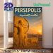 Persepolis Ancient Persian Relief Painting Poster, Vintage Historical Carving Style Poster, Authentic Ancient Art Piece Ideal For Home Study, Cultural_maomaolike.com
