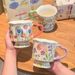 High-Value Floral Mug Unique Design Ceramic Drinking Cup For Girls Birthday Gift Souvenir_maomaolike.com