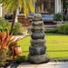 32.2in Stacking Stones Garden Statues, Welcome Signs In Five Languages, Outdoor Decor For Patio, Lawn, Yard Art Decoration, Housewarming Garden Gift_maomaolike.com