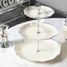 3 Tier Light Luxury High-end Fruit Tray Home Living Room Coffee Table Decorations Front Desk Candy Lotus Tray Multi-layer Fruit Tray Snack Tray_maomaolike.com
