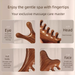Xincaotang 4-in-1 Massage Gua Sha Finger Meridian Head Neck Triangle Comb Multi-Functional_maomaolike.com