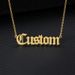Custom Old English Name Necklaces For Women Men Stainless Steel Customized Pendant Necklace Personalized Goth Neck Chain_maomaolike.com