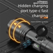 Suer Flashlight Ultra Bright Lumen Range Sotlight High Brightness Outdoor Rechargeable Long Battery Life LED Xenon_maomaolike.com