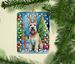 Scottish Terrier Christmas Reindeer Porcelain Ornament Christmas Tree Hanging Decorations For Home Christmas Holiday, Rectangle, Gift, Multicolor_maomaolike.com